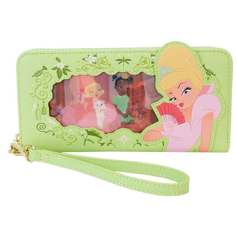 Loungefly Disney The Princess and the Frog Princess Series Lenticular Zip Around Wristlet Wallet - Ginga Toys