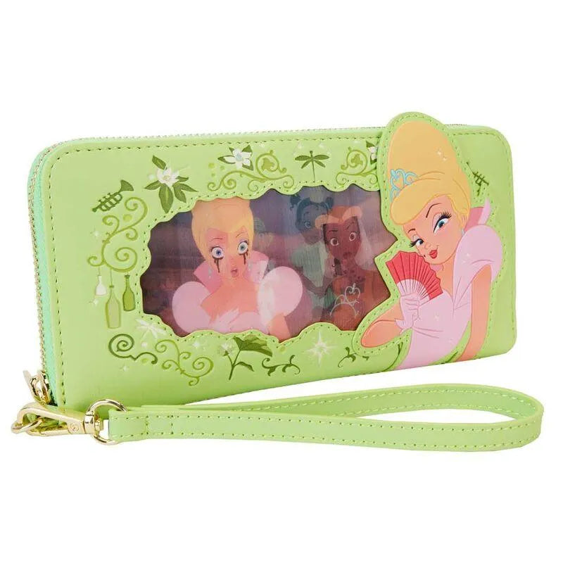Loungefly Disney The Princess and the Frog Princess Series Lenticular Zip Around Wristlet Wallet - Ginga Toys