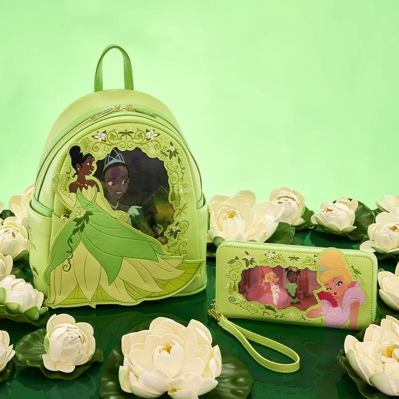 Loungefly Disney The Princess and the Frog Princess Series Lenticular Zip Around Wristlet Wallet - Ginga Toys