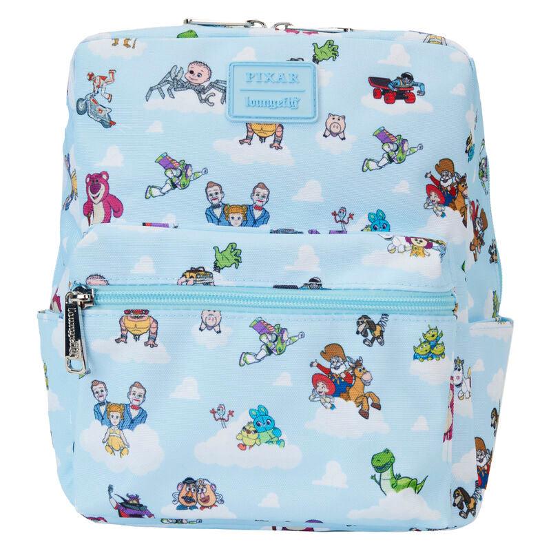 Loungefly Disney Toy Story Movie Collab All-Over Print Nylon Square Mini Backpack - Ginga Toys