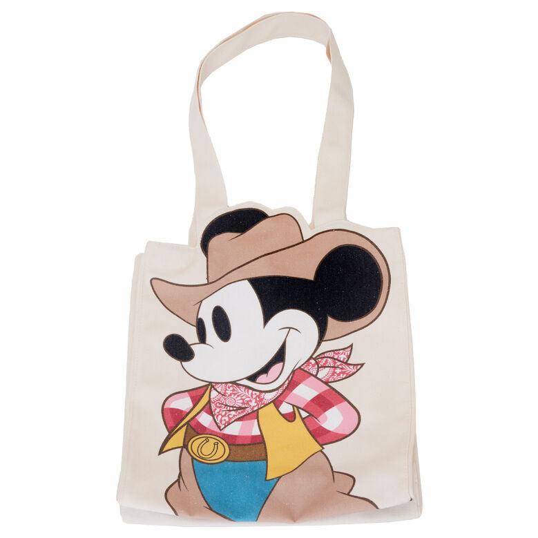 Loungefly Disney Western Mickey Mouse Canvas Shopping Tote Bag - Loungefly - Ginga Toys