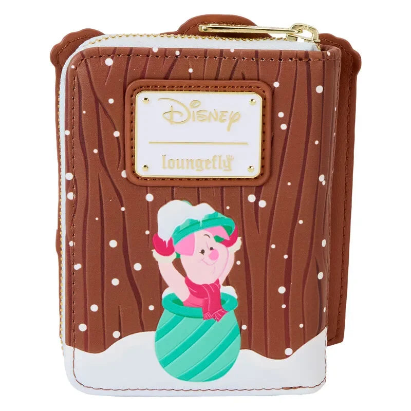 Loungefly Disney Winnie The Pooh & Friends Christmas Greetings Zip Around Wallet - Ginga Toys