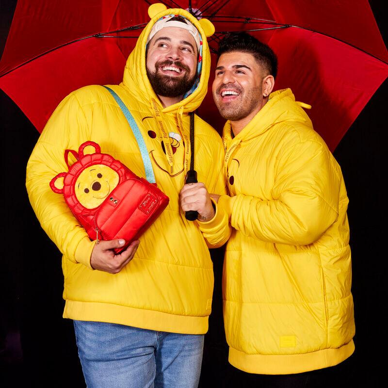 Loungefly Disney Winnie the Pooh Rainy Day Puffer Jacket Cosplay Mini Backpack - Loungefly - Ginga Toys