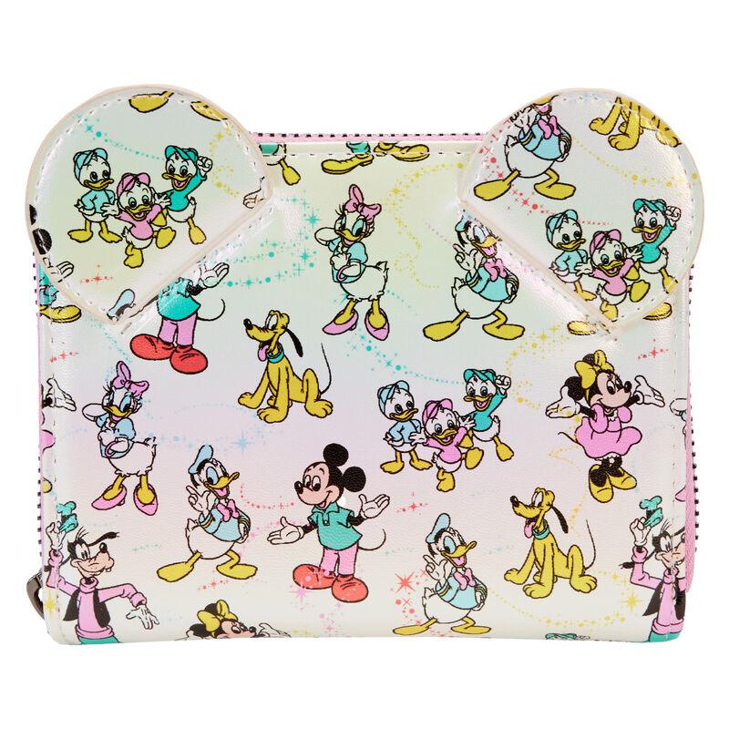 Loungefly Disney100 Mickey & Friends Classic All-Over Print Iridescent Wallet - Loungefly - Ginga Toys