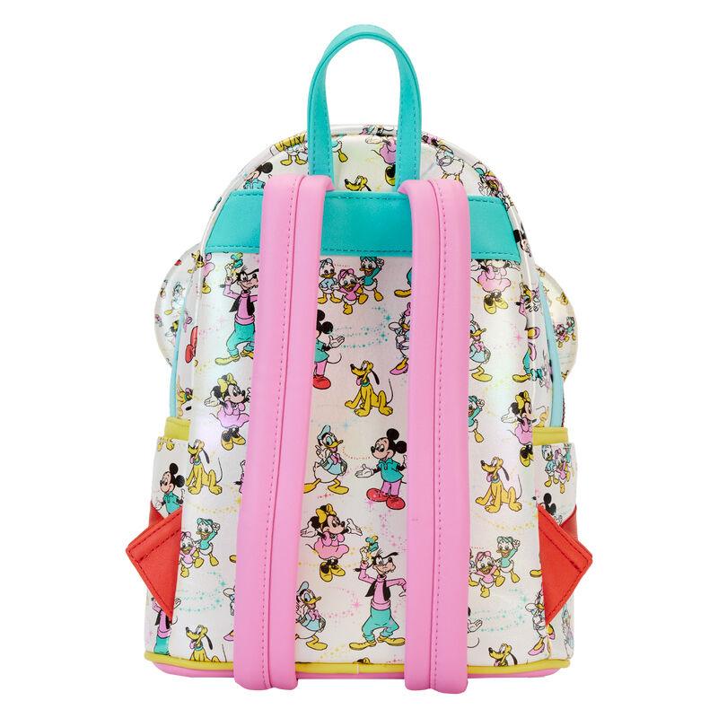 Loungefly Disney100 Mickey & Friends Classic AOP Mini Backpack With Ear Headband - Loungefly - Ginga Toys