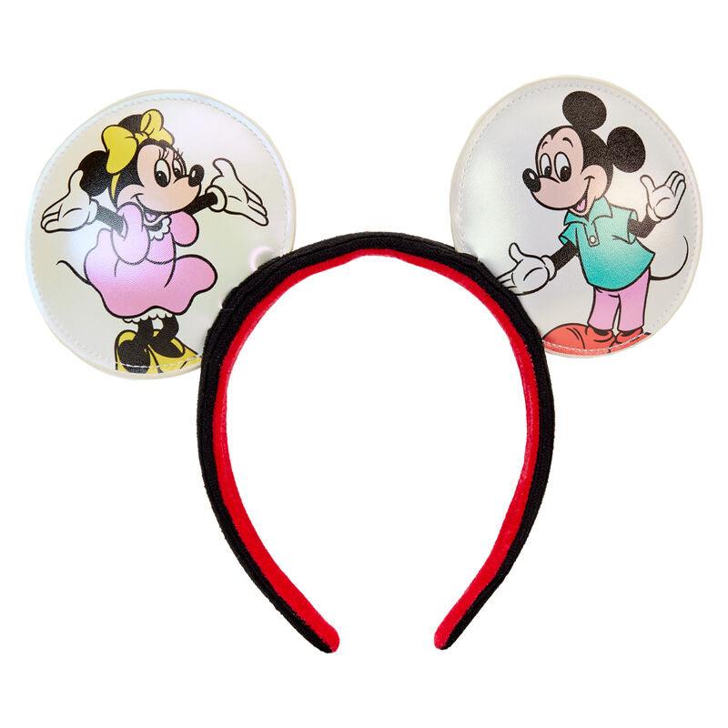 Loungefly Disney100 Mickey & Friends Classic AOP Mini Backpack With Ear Headband - Loungefly - Ginga Toys