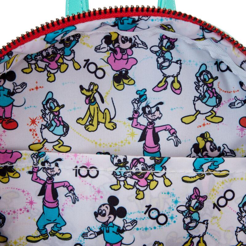 Loungefly Disney100 Mickey & Friends Classic AOP Mini Backpack With Ear Headband - Loungefly - Ginga Toys
