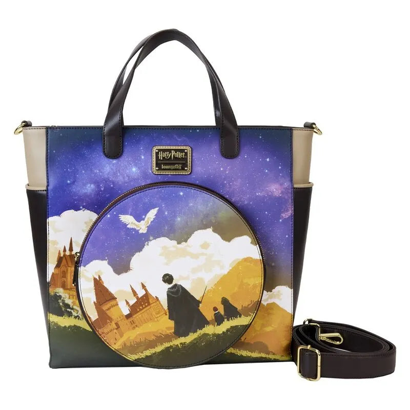 Loungefly Harry Potter Hogwarts Starry Sky Convertible Backpack & Tote Bag - Ginga Toys