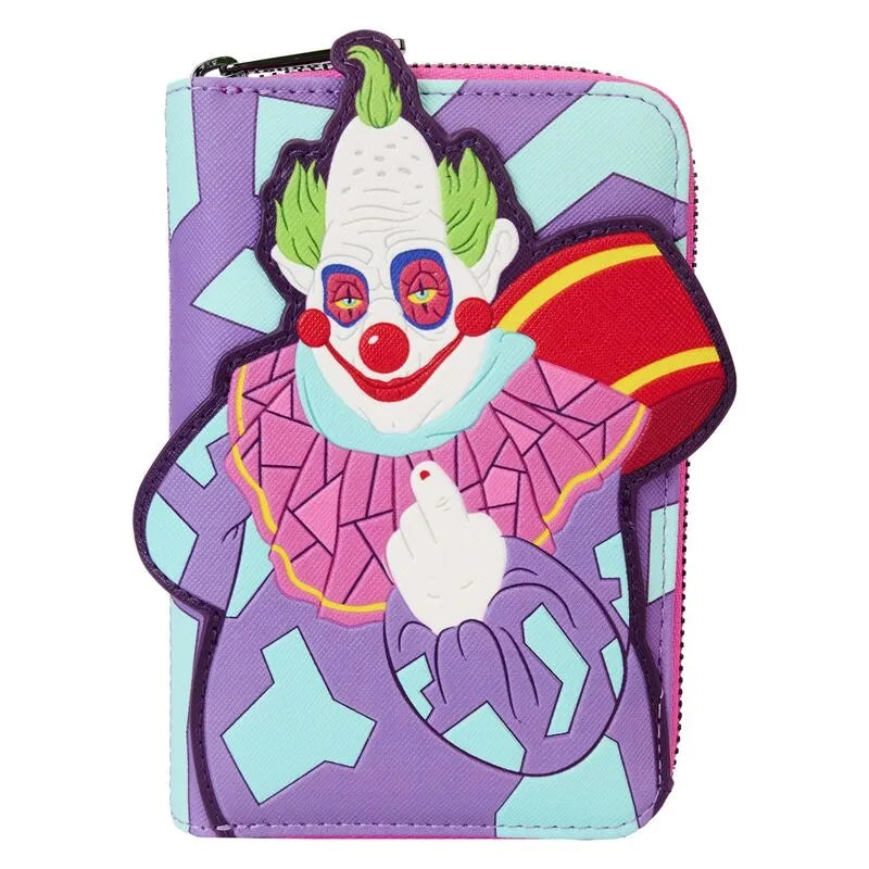 Loungefly Killer Klowns from Outer Space Jumbo Cosplay Glow Zip Around Wallet - Ginga Toys