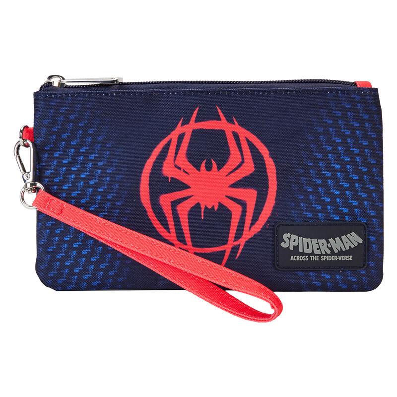 Loungefly Marvel Spider-Verse Miles Morales Suit Nylon Zipper Pouch Wristlet - Ginga Toys