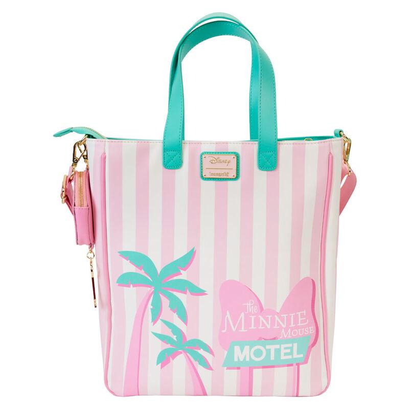 Loungefly Minnie Mouse Vacation Style Poolside Tote Bag with Coin Bag - Ginga Toys