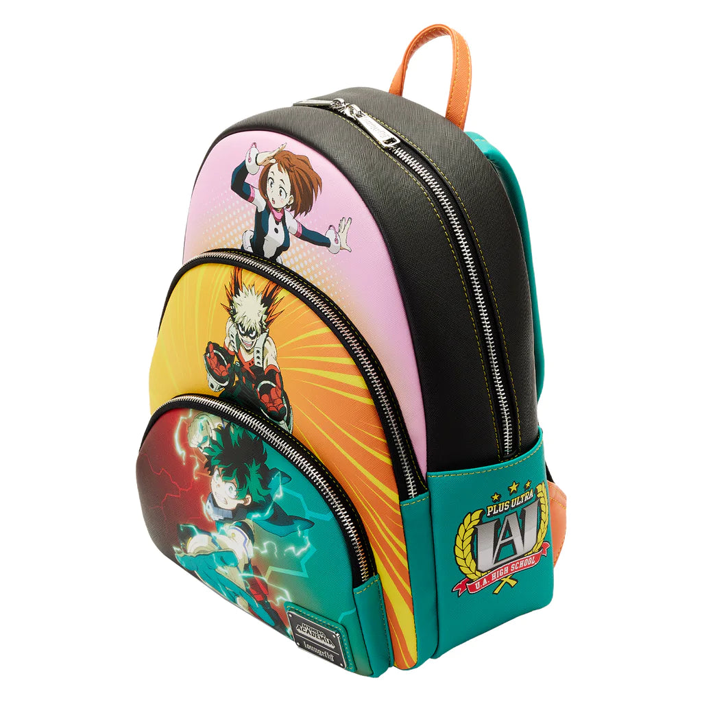 Loungefly My Hero Academia Triple Pocket Scene Mini Backpack - Loungefly - Ginga Toys
