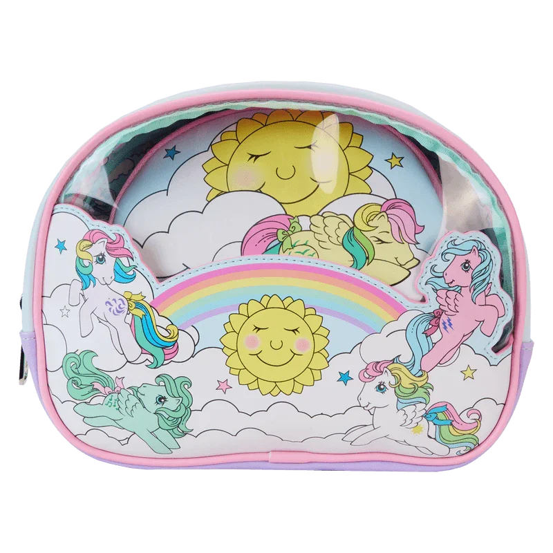 Loungefly My Little Pony Sky Scene 3-Piece Cosmetic Bag Set - Ginga Toys
