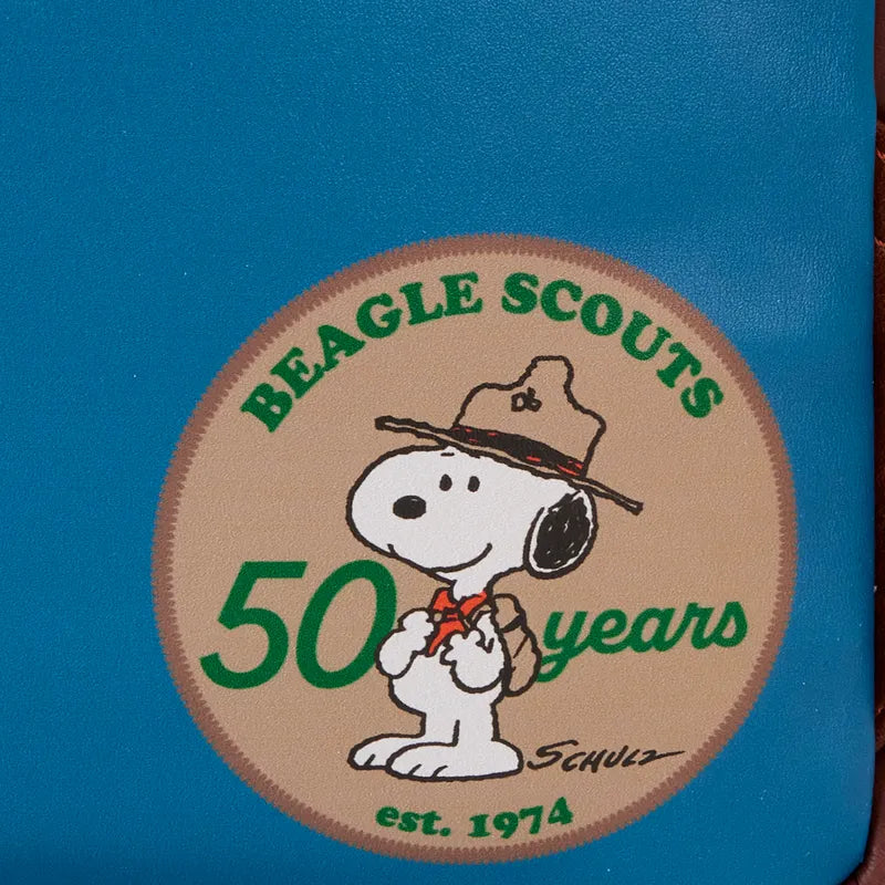 Loungefly Peanuts 50th Anniversary Snoopy's Beagle Scouts Mini Backpack - Ginga Toys