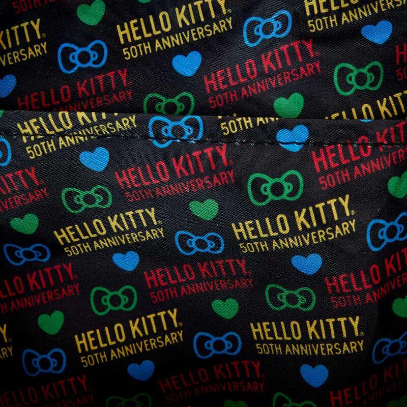 Loungefly Sanrio Hello Kitty 50th Anniversary All-Over Print Nylon Square Mini Backpack - Ginga Toys
