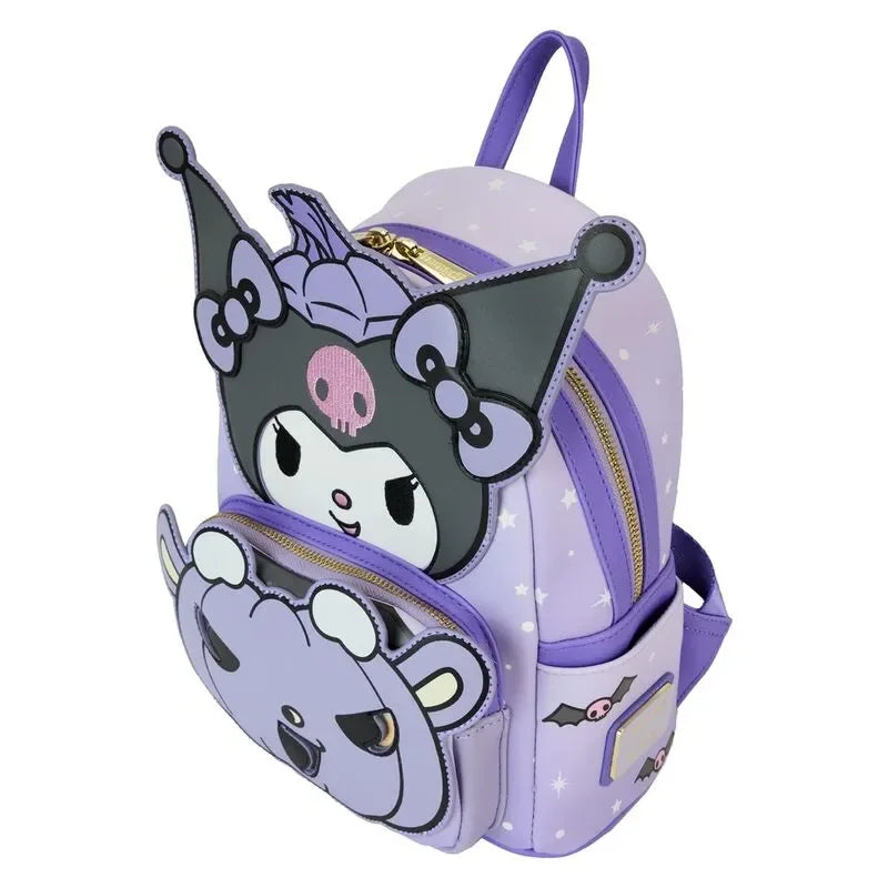 Loungefly Sanrio Kuromi Pumpkin Light Up Glow Mini Backpack - Ginga Toys