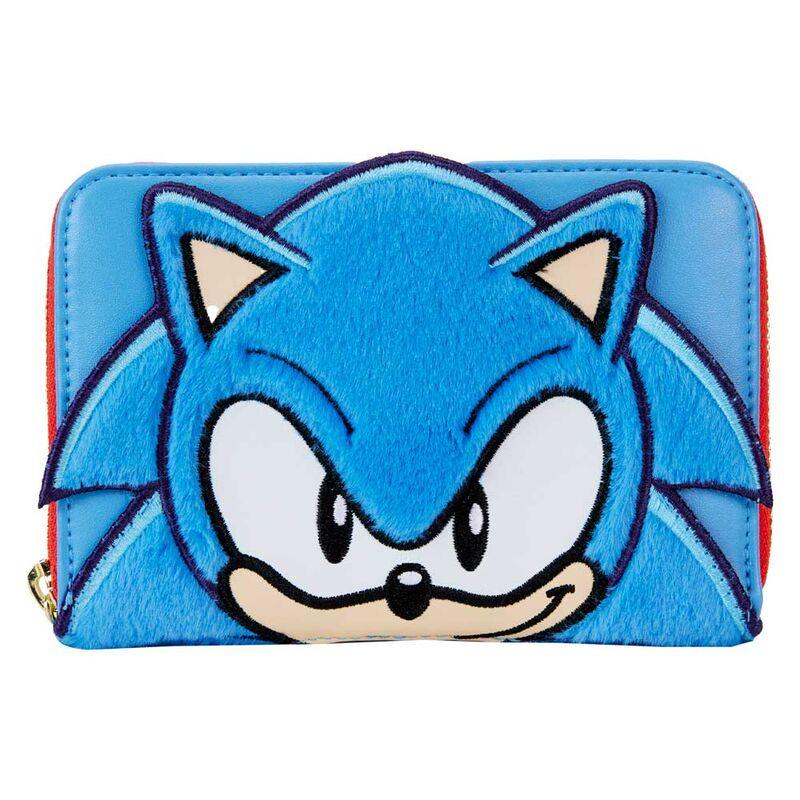 Loungefly Sonic the Hedgehog Classic Cosplay Plush Zip Around Wallet - Ginga Toys