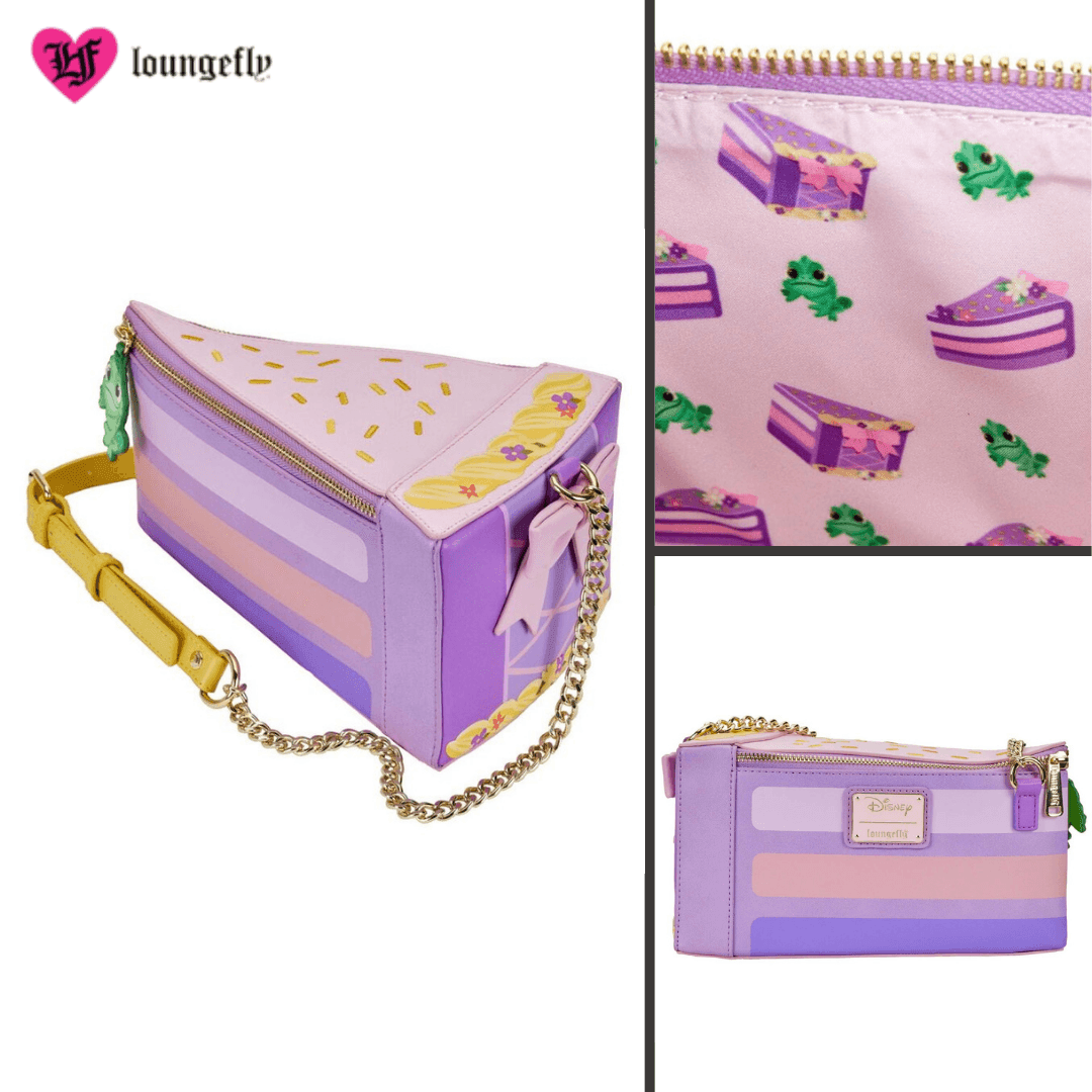 Loungefly X Disney Tangled Rapunzel Cake Cosplay Crossbody Shoulder Bag - Loungefly - Ginga Toys