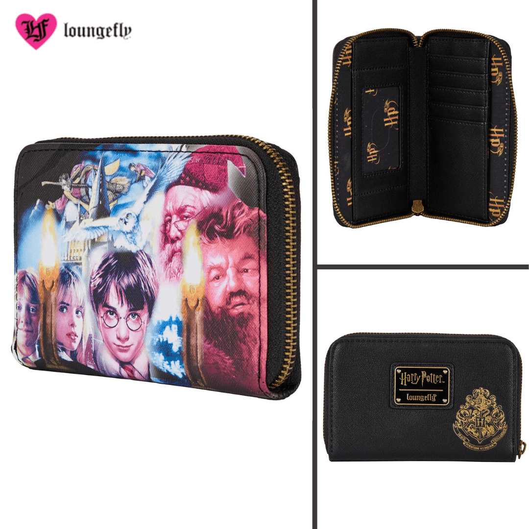 Loungefly X Harry Potter and the Sorcerer’s Stone Zip Around Wallet - Loungefly - Ginga Toys