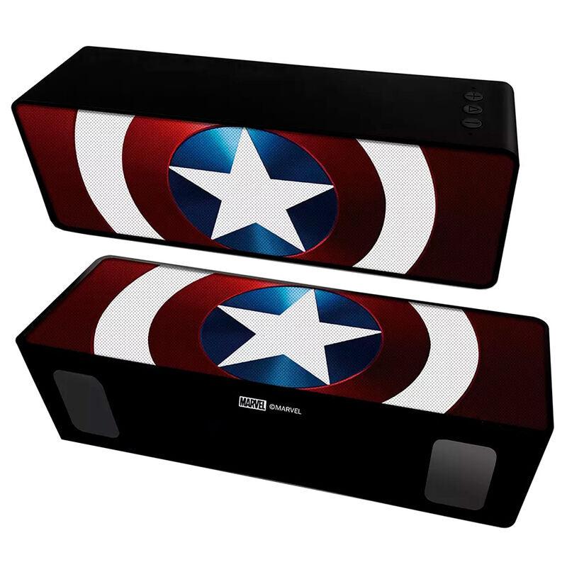 Marvel Captain America Red Portable wireless 10W 2.1 stereo speaker - Ert Group - Ginga Toys