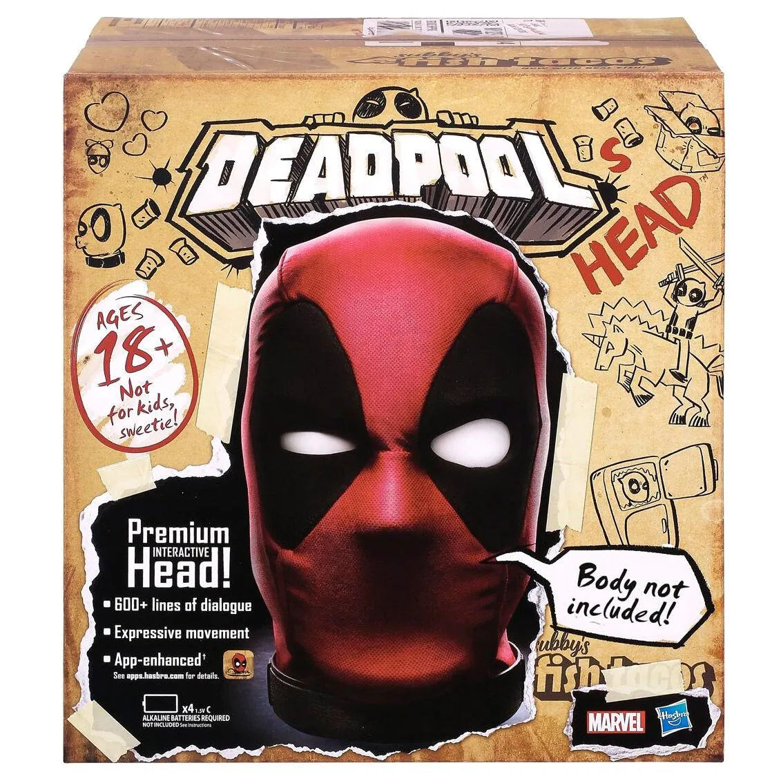 Marvel Legends English Interactive Electronic Deadpool's Head - Hasbro - Ginga Toys
