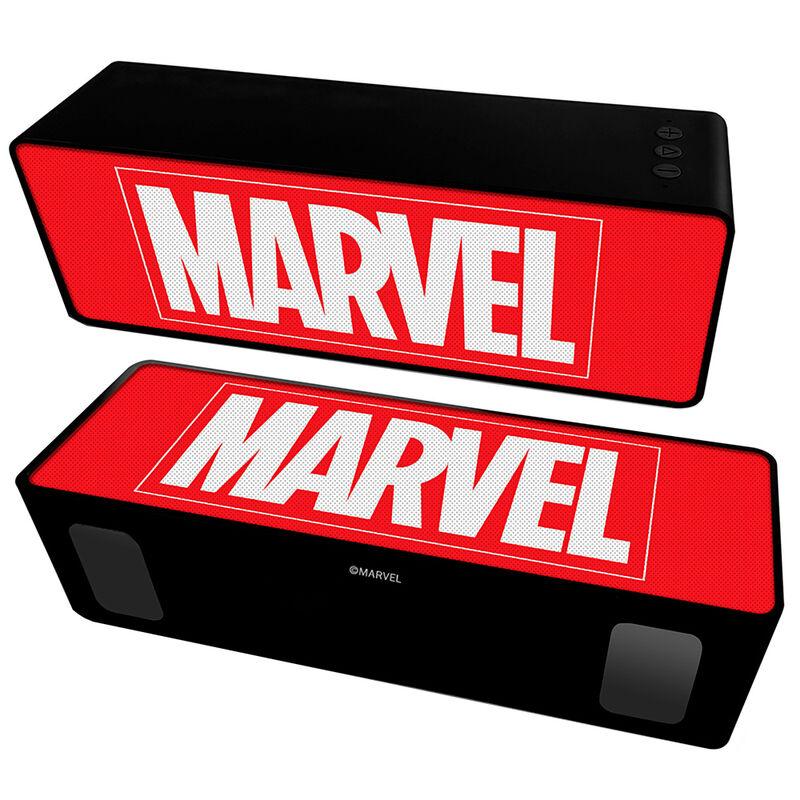 Marvel Logo Red Portable wireless 10W 2.1 stereo speaker - Ert Group - Ginga Toys