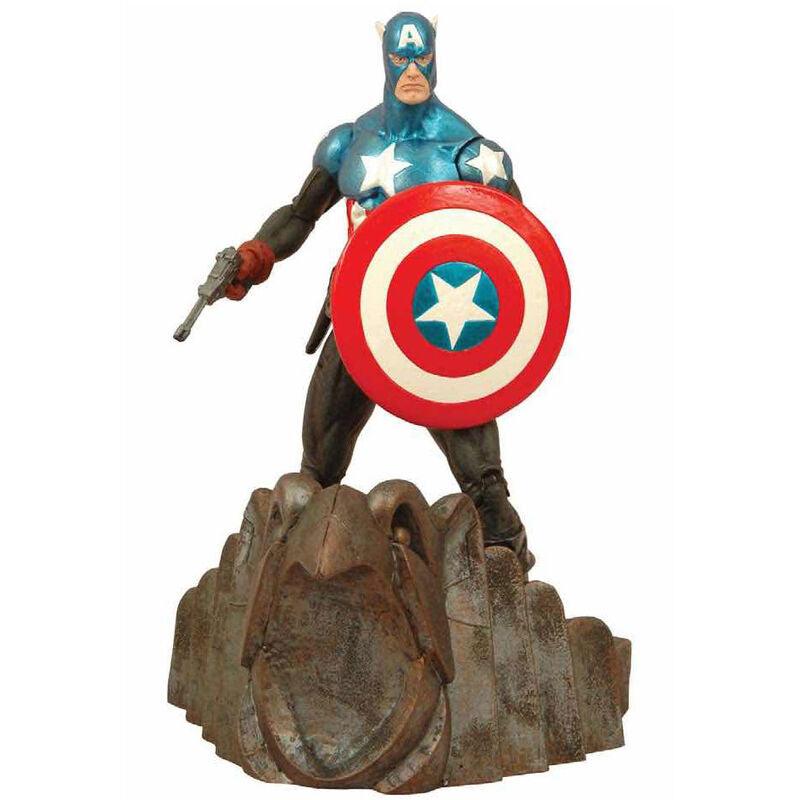 Marvel Select Captain America Action Figure 18cm - Diamond Select - Ginga Toys