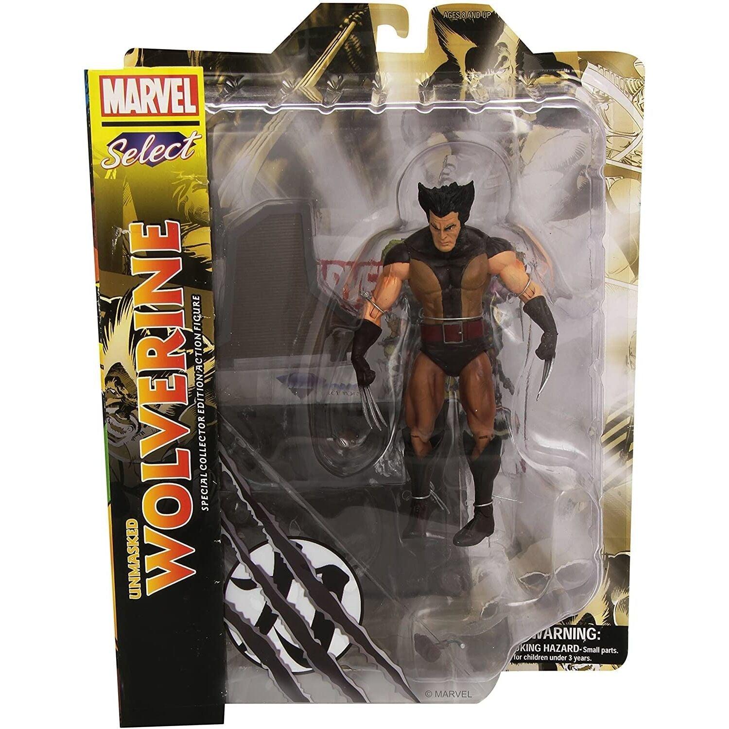Marvel Select X-Men Unmasked Wolverine Action Figure - Diamond Select - Ginga Toys