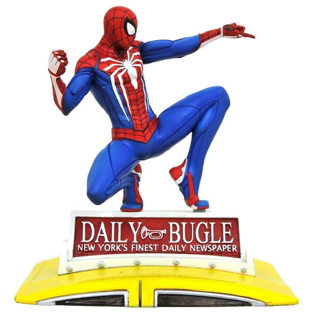 Marvel Spider-Man On Taxi Gallery Diorama Figure - Diamond Select - Ginga Toys