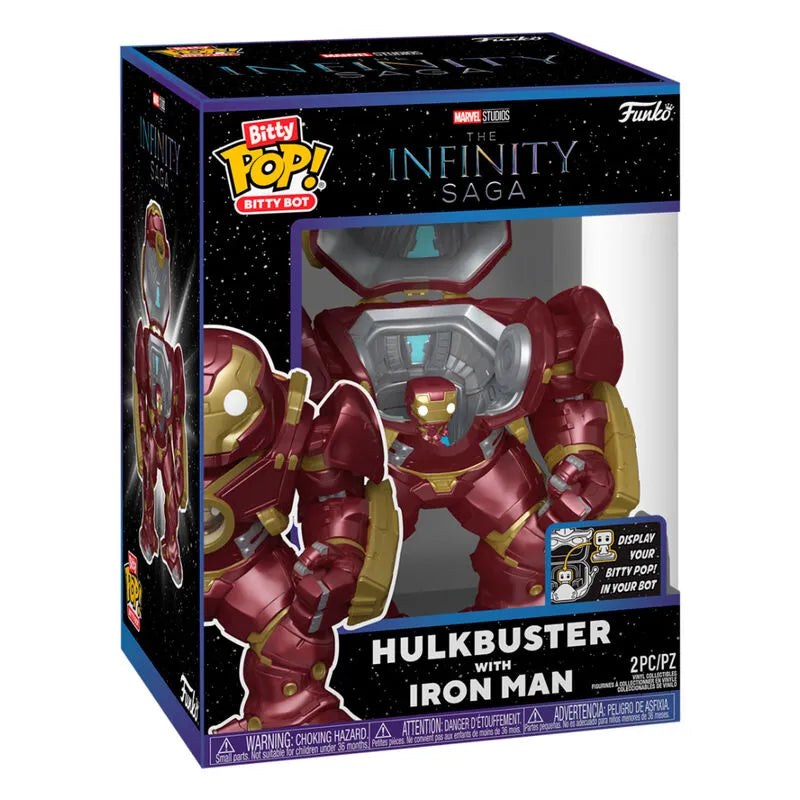 Marvel The Infinity Saga Bitty Pop! Bitty Bot Hulkbuster with Iron Man - Ginga Toys
