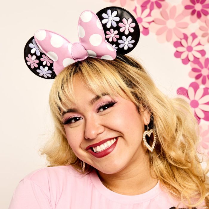 Loungefly Disney Minnie Mouse Floral Rocks the Dots Ear Headband - Ginga Toys