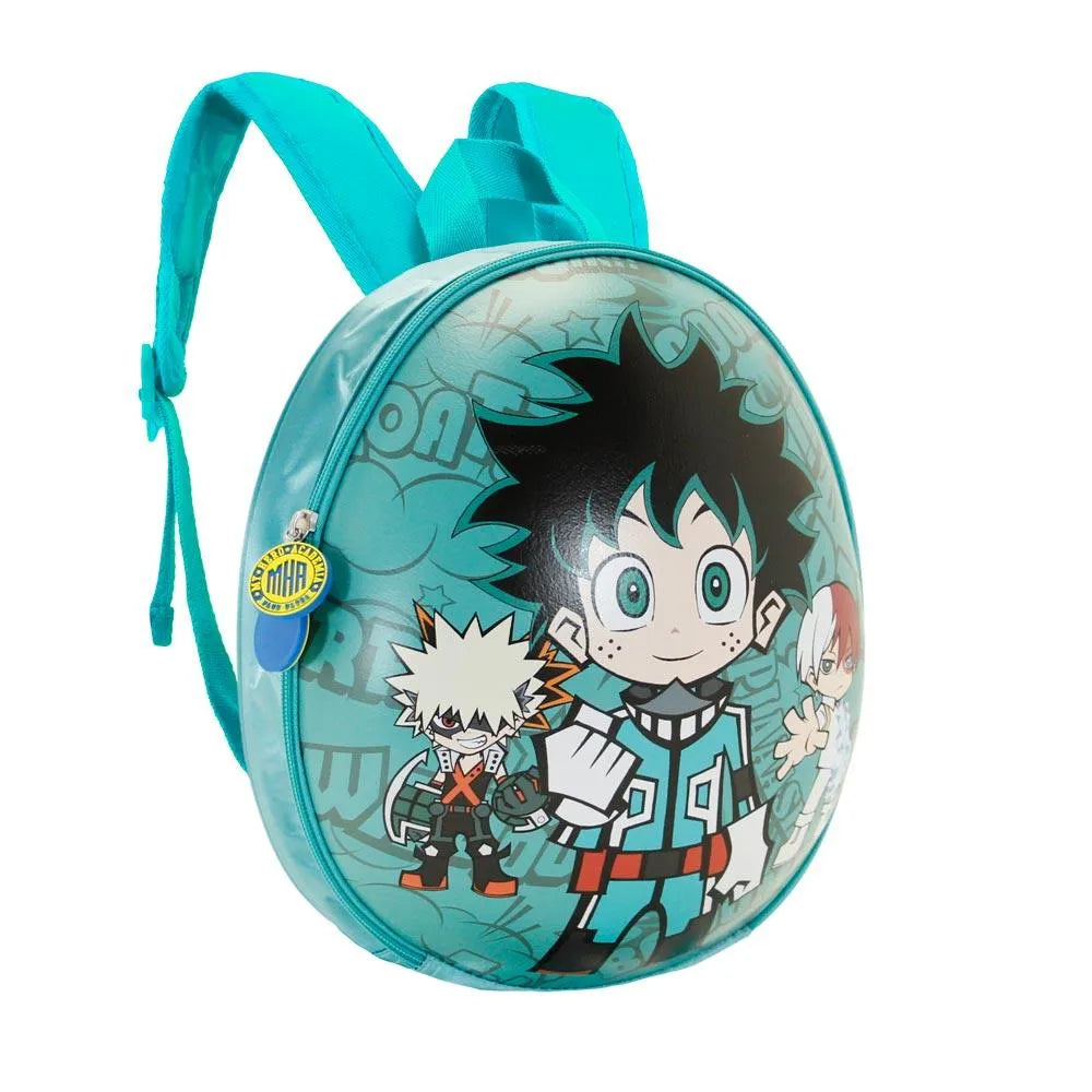 My Hero Academia Green Zipper Kids School Eggy Mini backpack - Karactermania - Ginga Toys