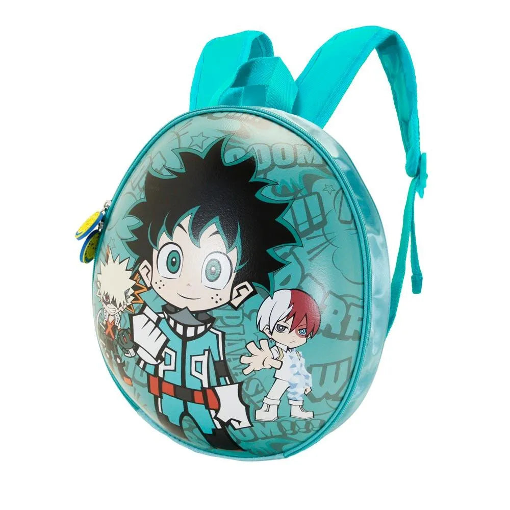 My Hero Academia Green Zipper Kids School Eggy Mini backpack - Karactermania - Ginga Toys