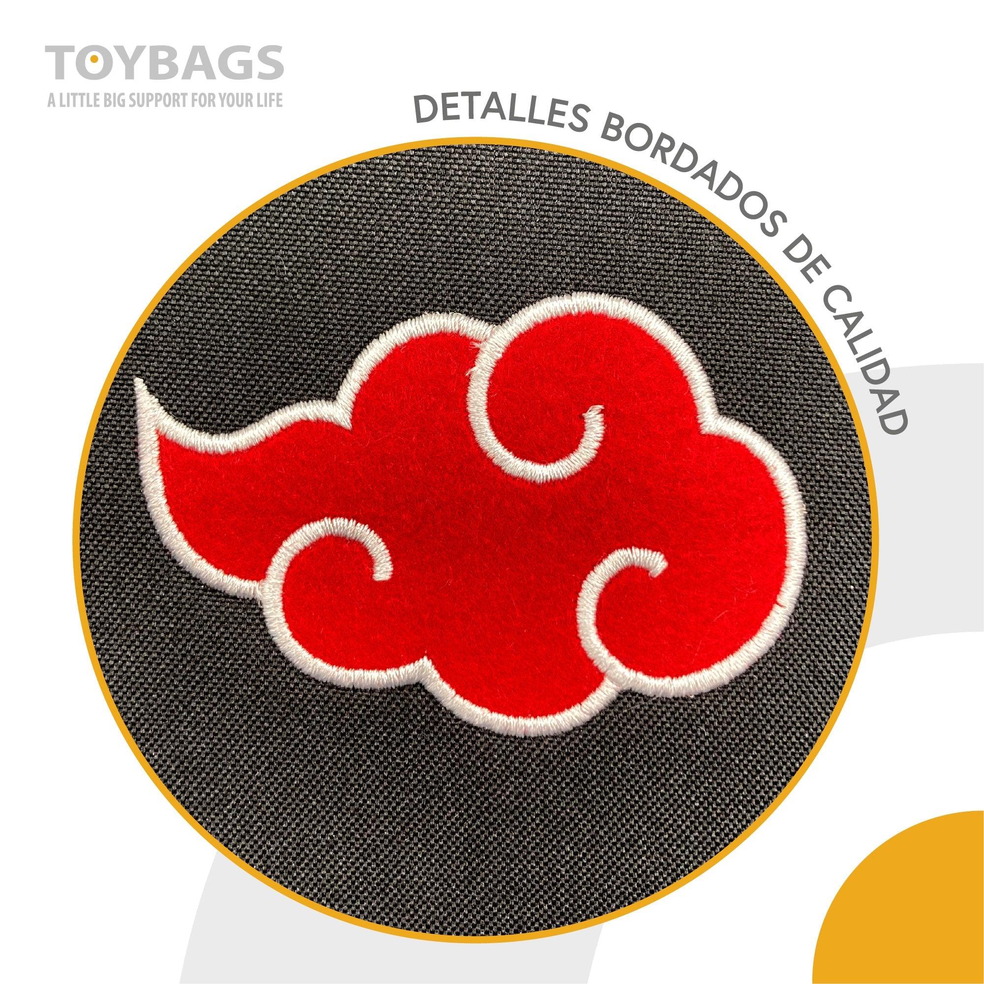 Naruto: Shippuden Akatsuki red cloud American-style breathable polyester backpack - Toybags - Ginga Toys