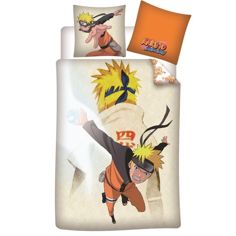 Naruto Shippuden cotton White duvet cover bed 90cm - Pierrot - Ginga Toys