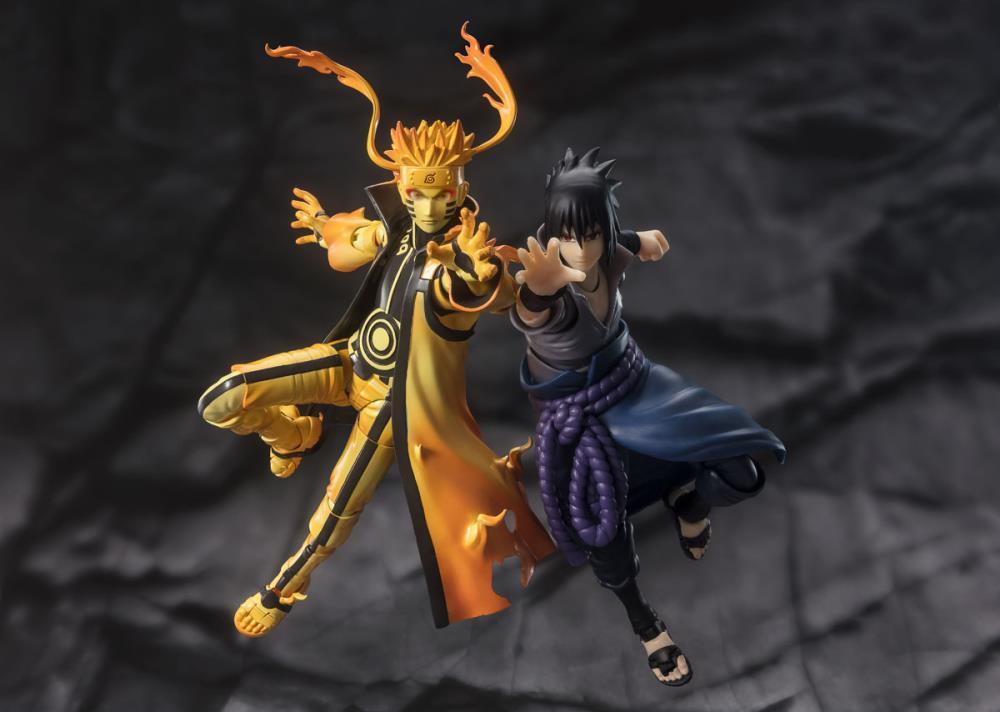 Naruto: Shippuden S.H.Figuarts Naruto Uzumaki Figure (Kurama Link Mode Ver.) Exclusive - Ginga Toys