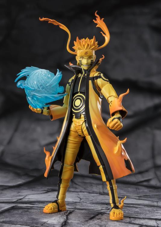 Naruto: Shippuden S.H.Figuarts Naruto Uzumaki Figure (Kurama Link Mode Ver.) Exclusive - Ginga Toys