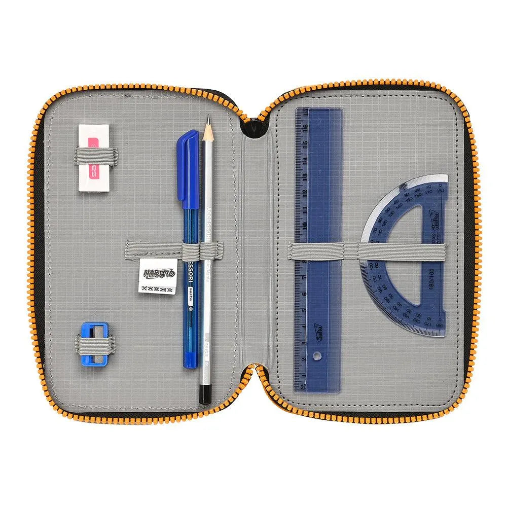 Naruto Shippuden Triple Pencil Case 36pcs - Ginga Toys