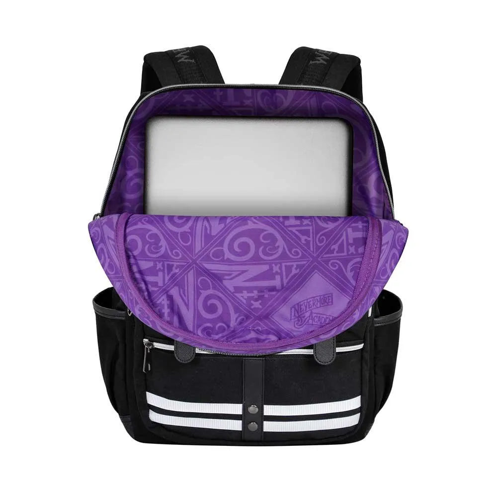 Netflix Wednesday Varsity Black backpack Bag - Karactermania - Ginga Toys
