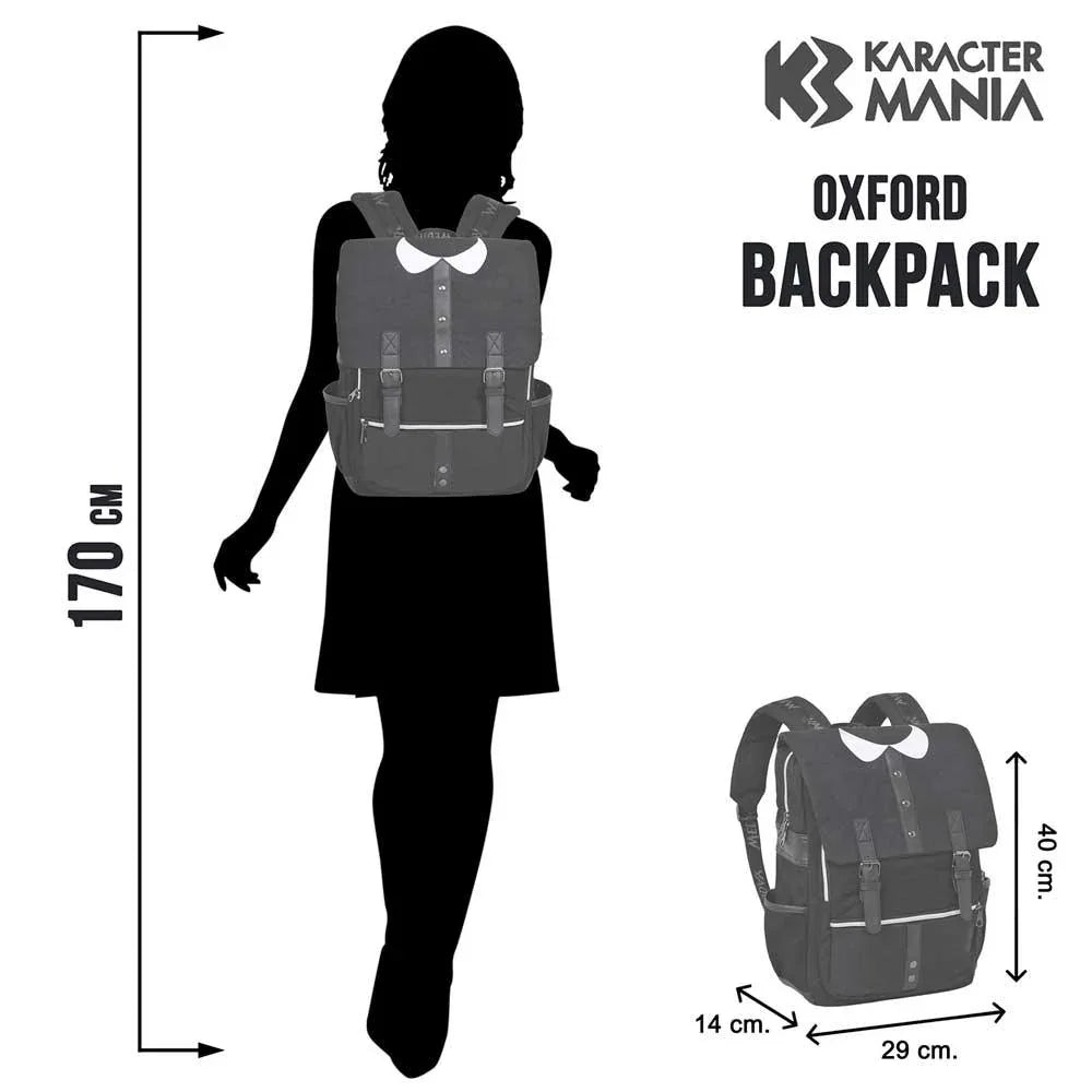 Netflix Wednesday Varsity Black backpack Bag - Karactermania - Ginga Toys