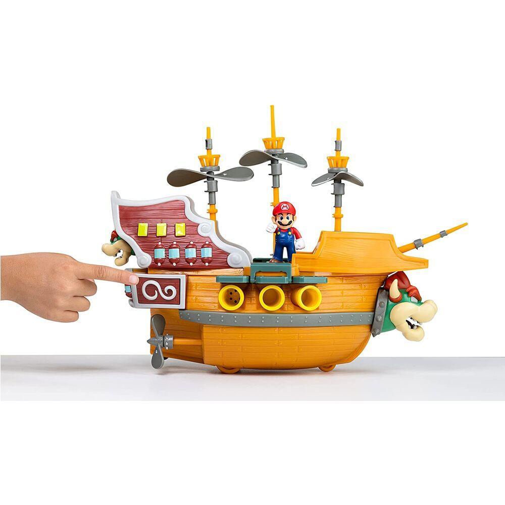 Nintendo Super Mario 2.5" Bowser's Air Ship Deluxe Playset - Jakks Pacific - Ginga Toys
