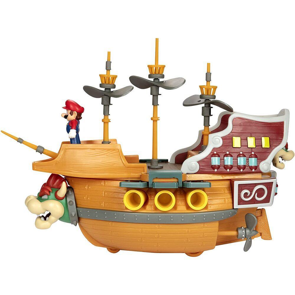 Nintendo Super Mario 2.5" Bowser's Air Ship Deluxe Playset - Jakks Pacific - Ginga Toys