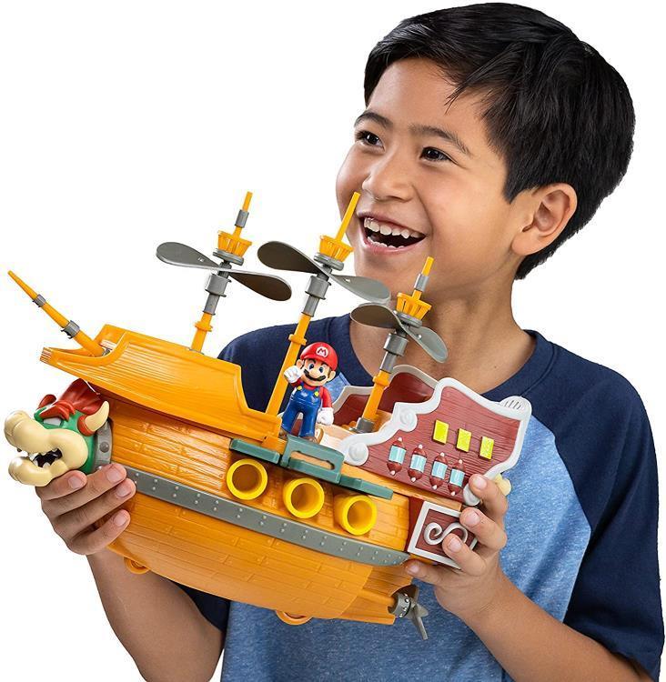 Nintendo Super Mario 2.5" Bowser's Air Ship Deluxe Playset - Jakks Pacific - Ginga Toys