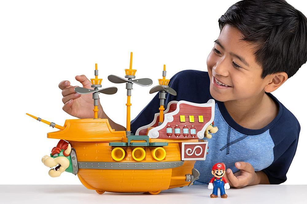Nintendo Super Mario 2.5" Bowser's Air Ship Deluxe Playset - Jakks Pacific - Ginga Toys