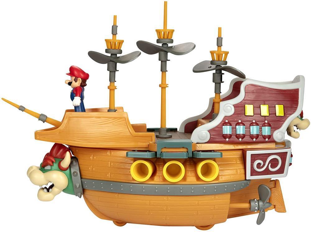Nintendo Super Mario 2.5" Bowser's Air Ship Deluxe Playset - Jakks Pacific - Ginga Toys