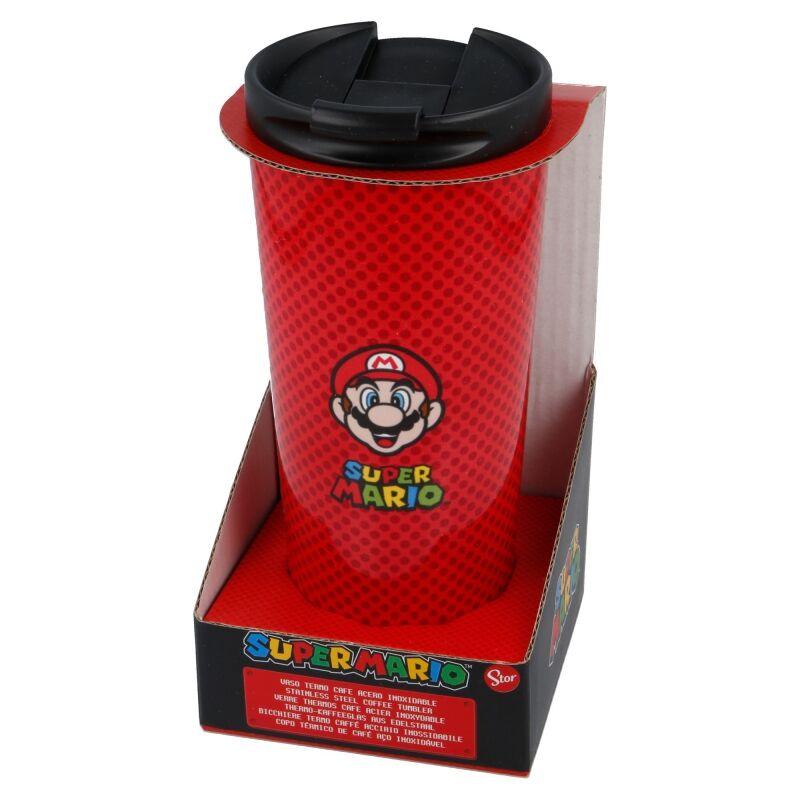 Nintendo Super Mario Bros stainless steel coffee tumbler 425ml - Stor - Ginga Toys