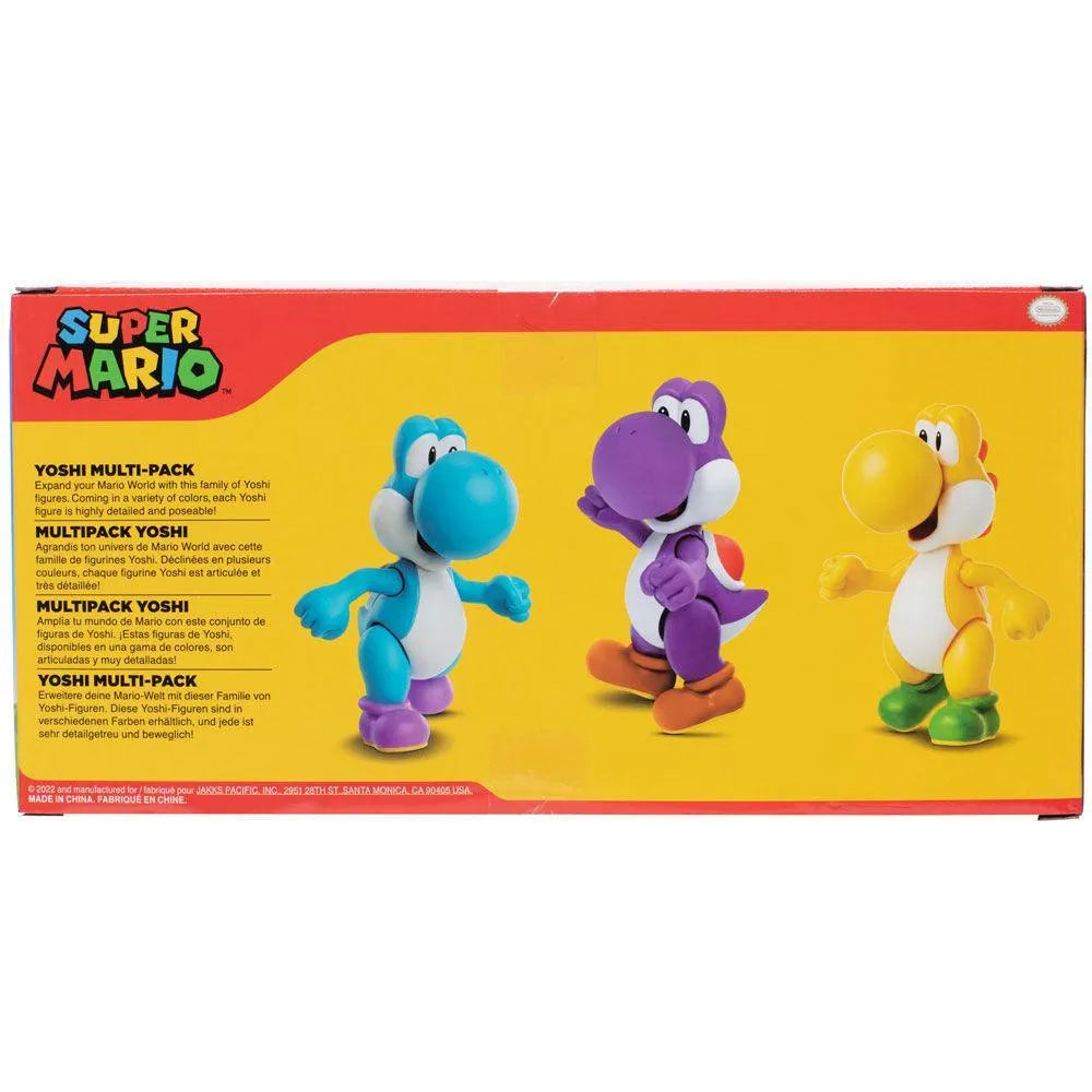 Nintendo Super Mario Bros Yoshi pack 3 figures - Jakks Pacific - Ginga Toys