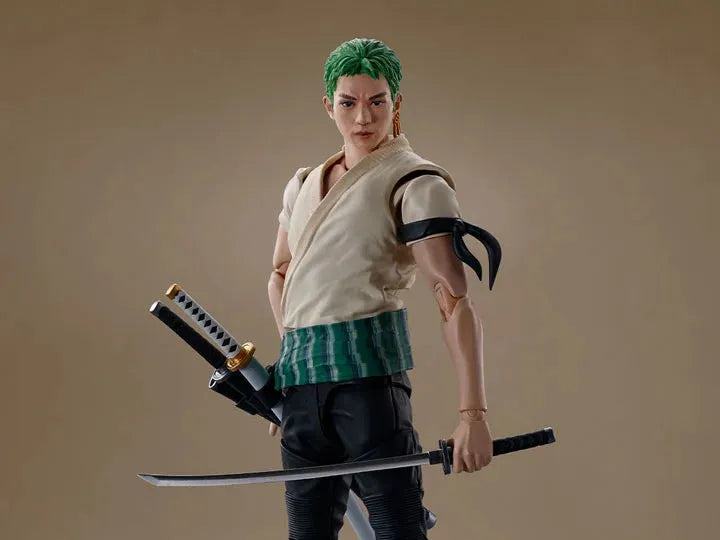 One Piece (A Netflix Series) S.H.Figuarts Roronoa Zoro Action Figure - Ginga Toys