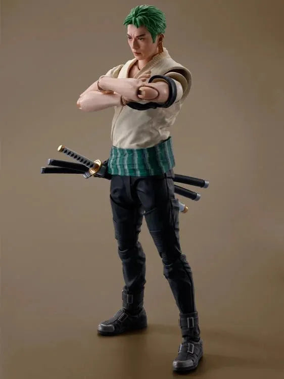 One Piece (A Netflix Series) S.H.Figuarts Roronoa Zoro Action Figure - Ginga Toys