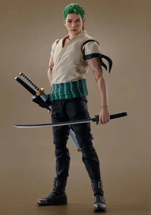 One Piece (A Netflix Series) S.H.Figuarts Roronoa Zoro Action Figure - Ginga Toys